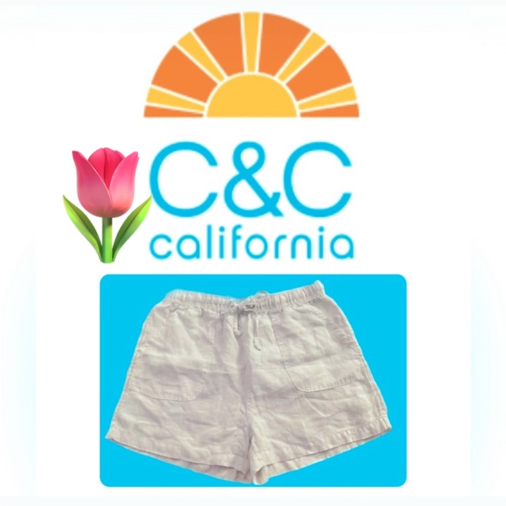 C&C California White High Waist Women’s Shorts